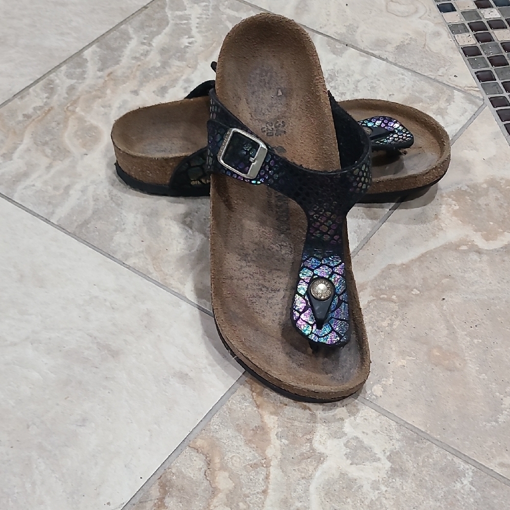 Birkenstock Black and Iridescent Sandals - Picture 8 of 8